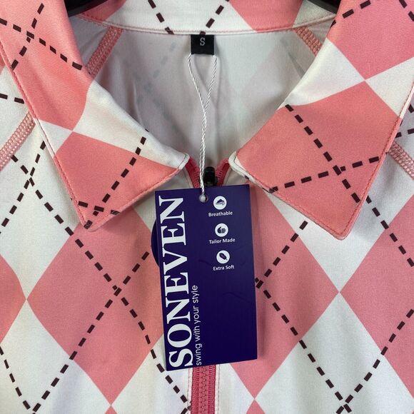 Soneven Golf Polo Shirts Womens Size Small Short Sleeve Collared NWT - New - Picture 3 of 13